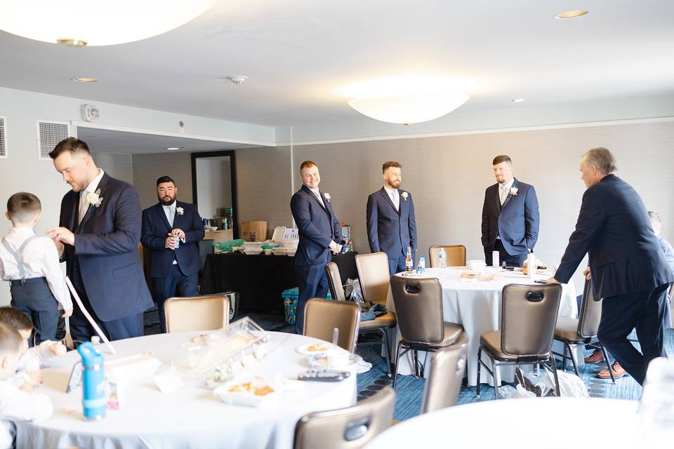 Guys getting ready