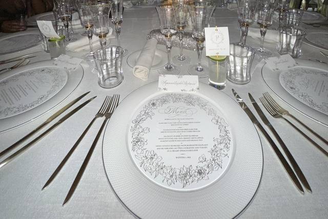 An elegant reception setting