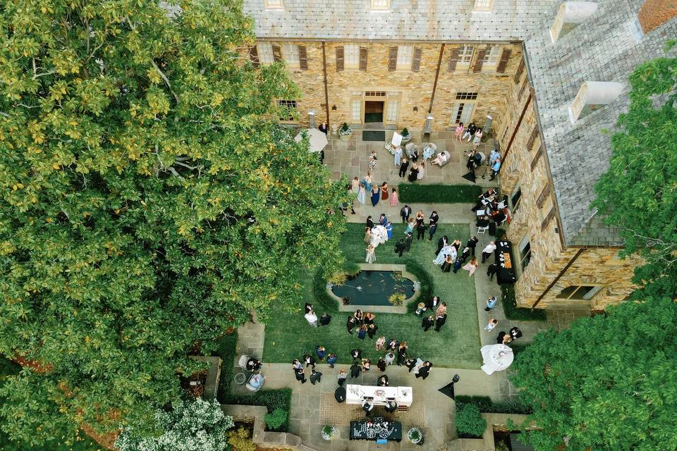 Aerial of Rear Terrace
