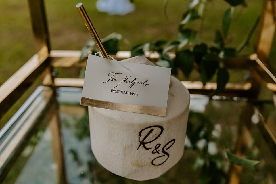 Coconut Escort Card