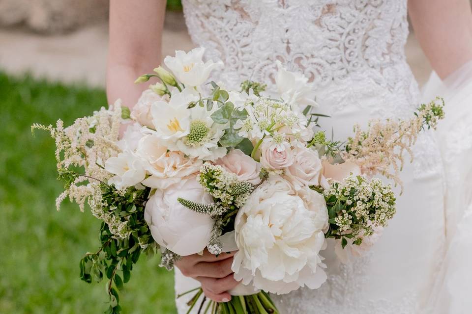 Romantic garden style bouquet