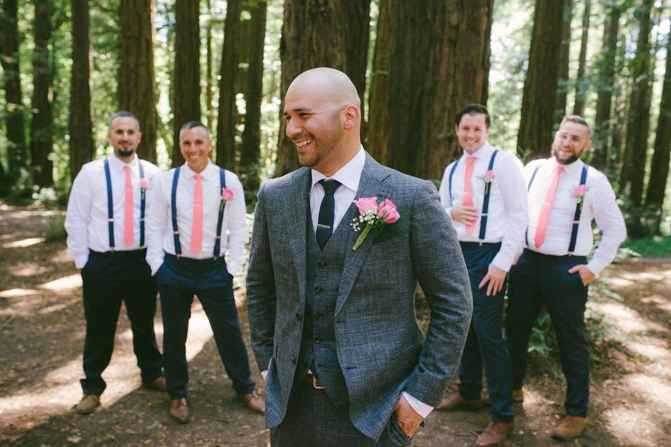 Groom and groomsmen