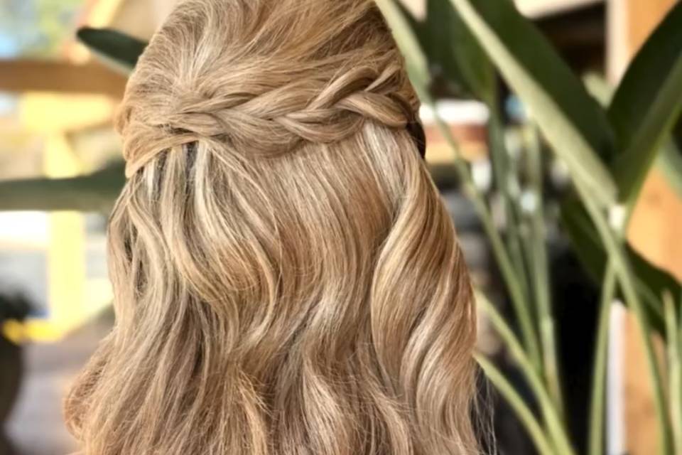 Bridesmaid hair & makeup