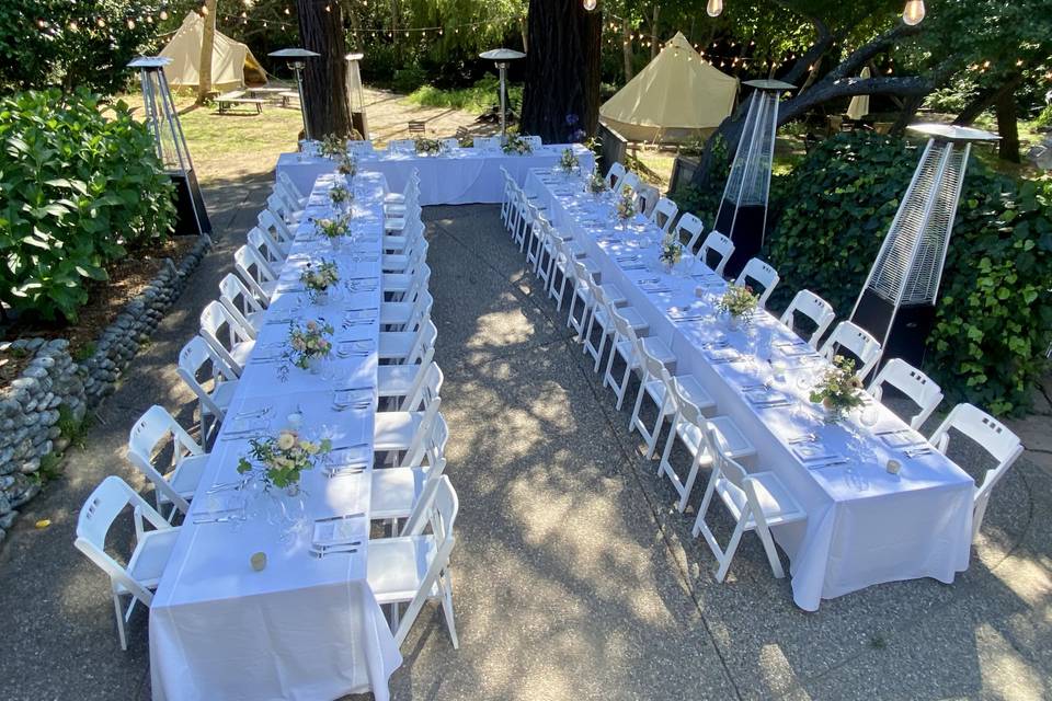 Creekside Patio Reception Dinn