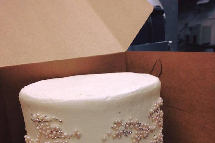 Wedding cake with simple desig