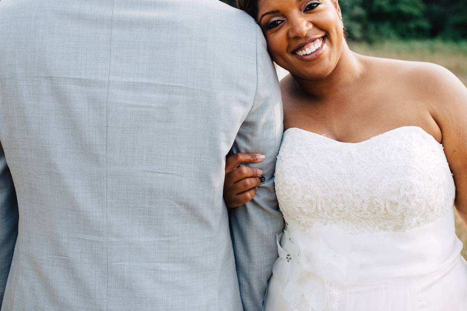 Happy bride