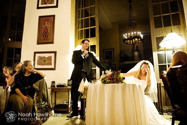 Toasts during the reception