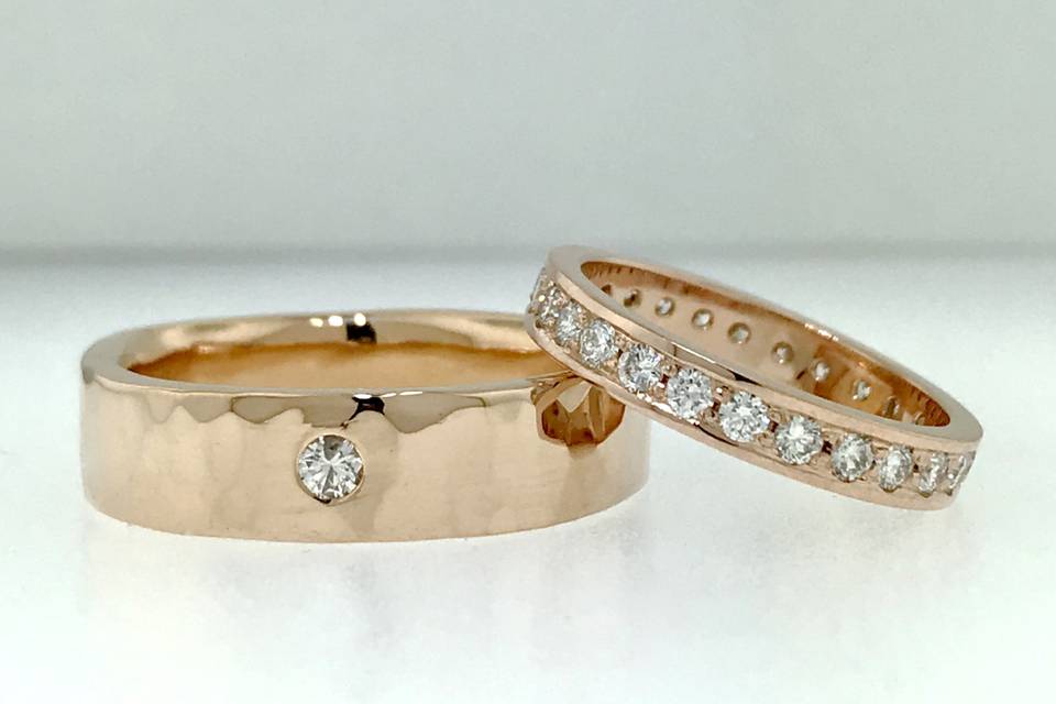 Rose Gold and Diamonds