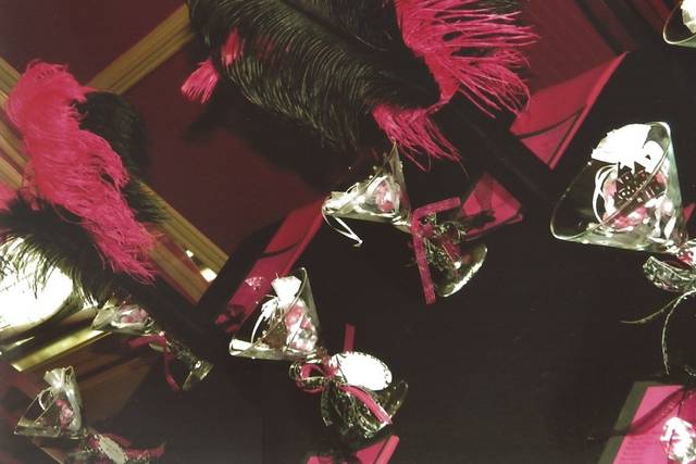 Feather centerpieces