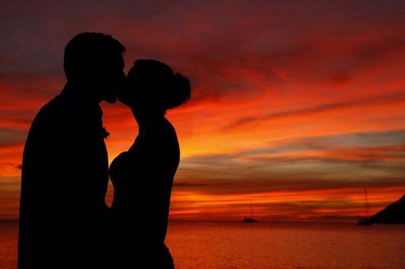 Sunset kisses