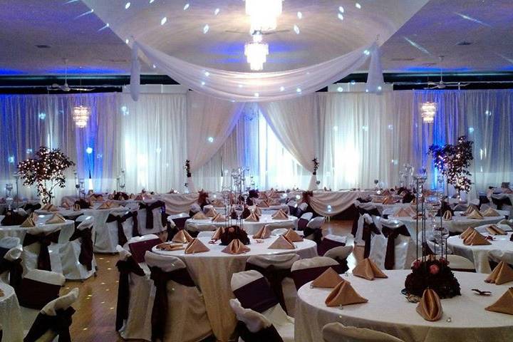 Elegant Hall Uplighting