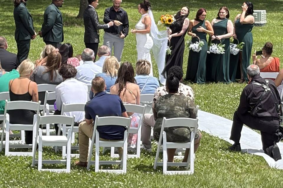 The outdoor ceremony