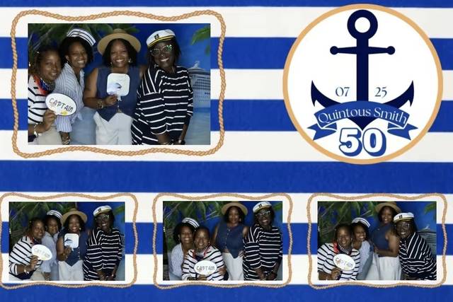 50th Birthday 4 photo layout