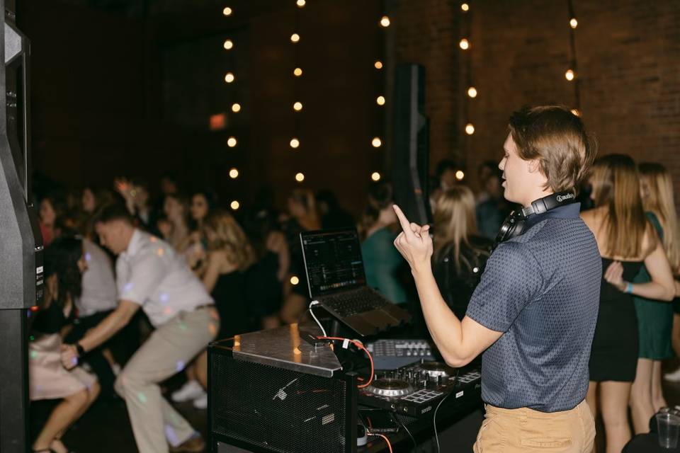 DJ getting the party going!