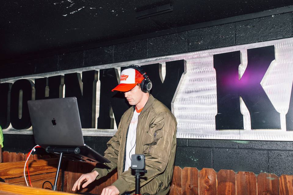 DJ at Aggieville bar