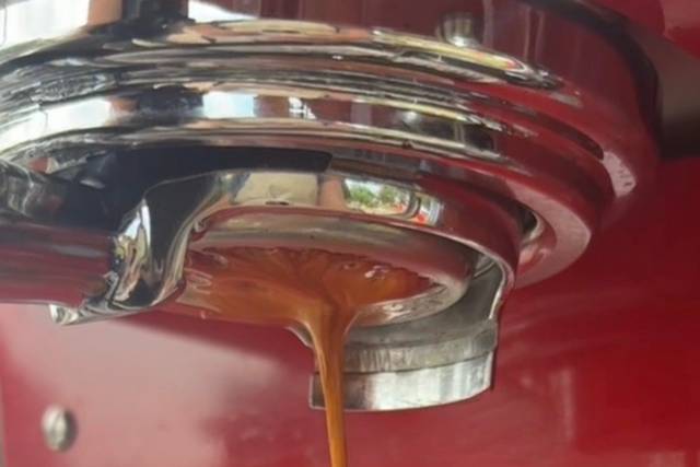 Golden brown espresso