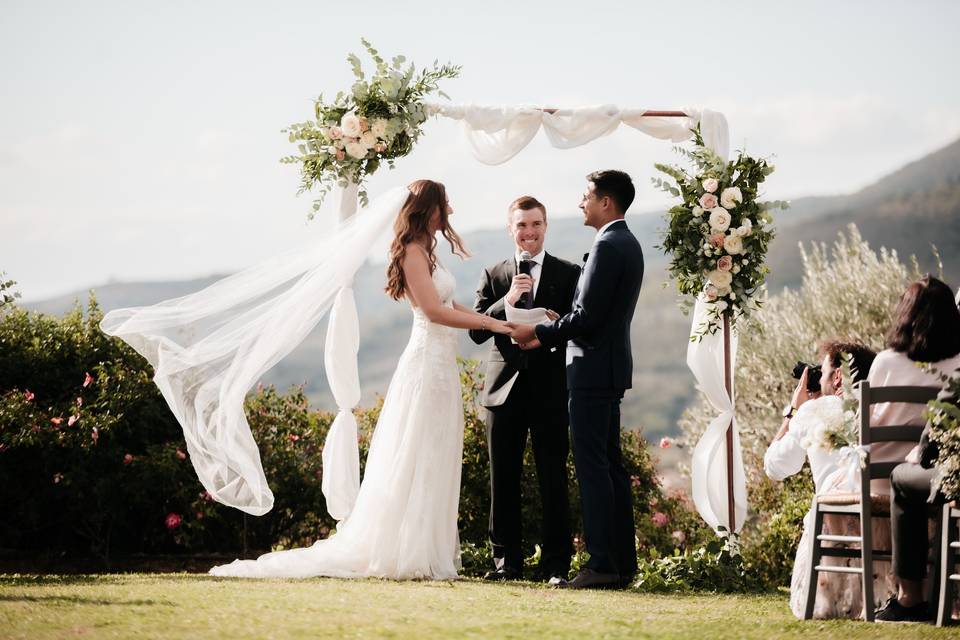 Ceremony with a wonderful view