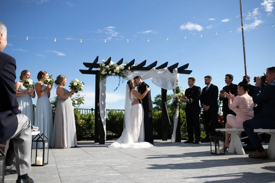 Wedding Ceremony Patio & Arbor