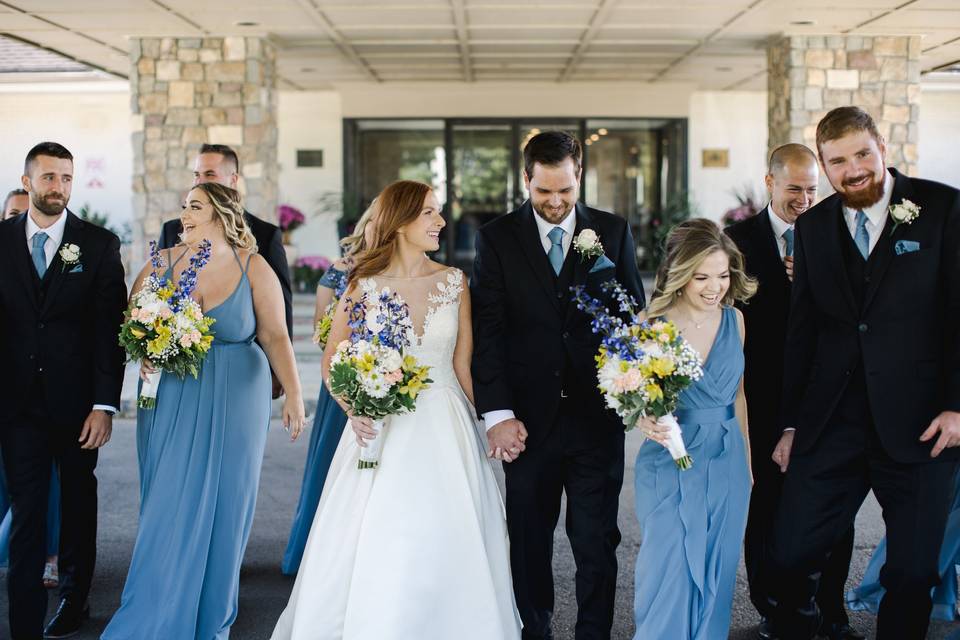 Bridal Party at Front Entrance