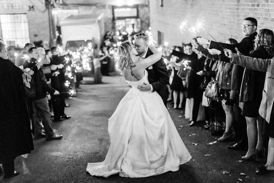 Black and White sparklers