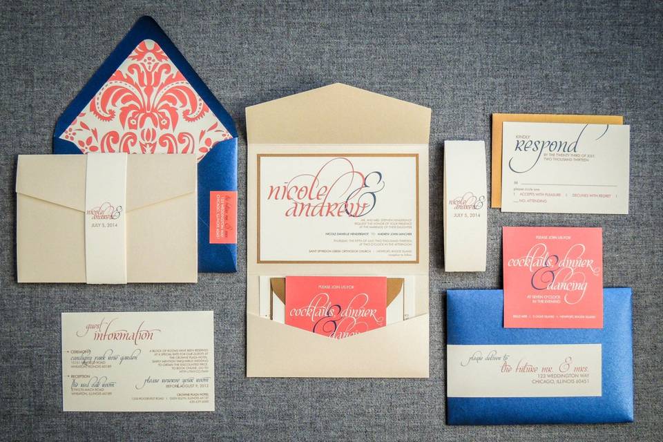 Julie Hanan Design - Invitations - Chicago, IL - WeddingWire