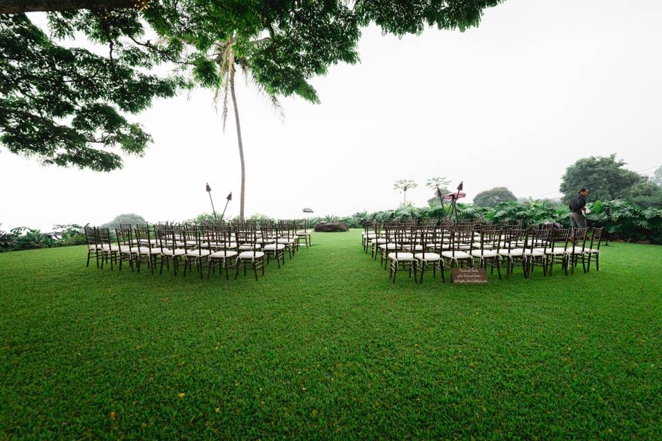 Ceremony setup