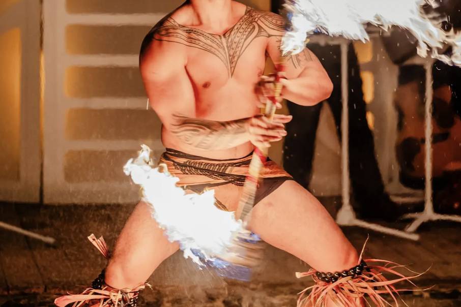 Solo Fire Knife Dance