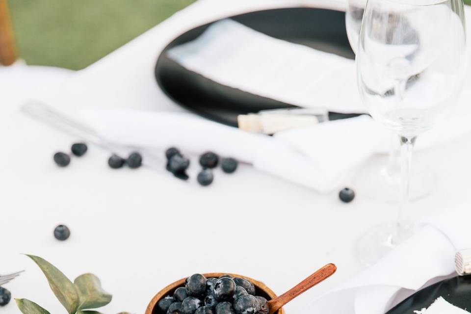 Blueberry tablesetting