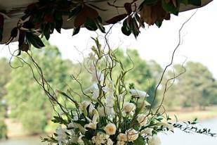 White flowers with classy stand