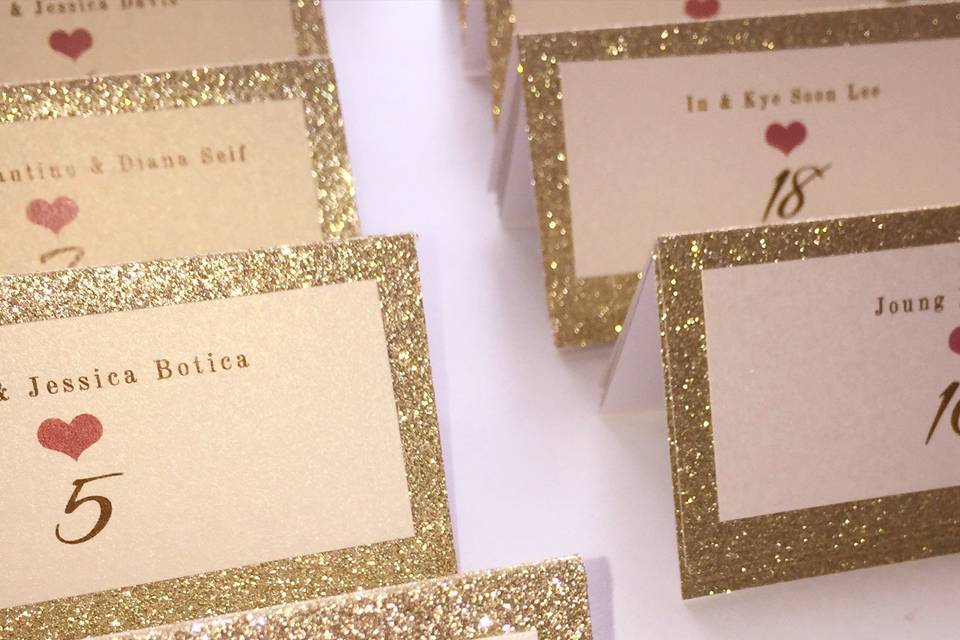 Glitter Gold Escort Tents