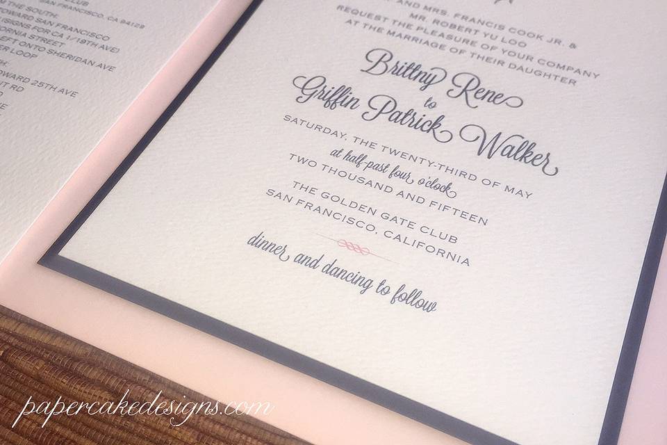 Laurel Wreath Invitation suite