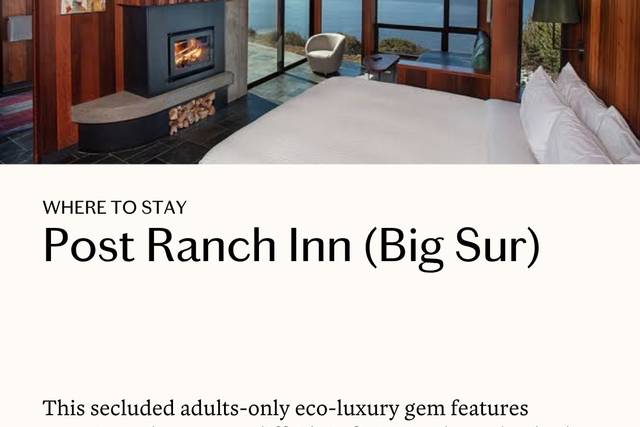 California Big Sur Hotels