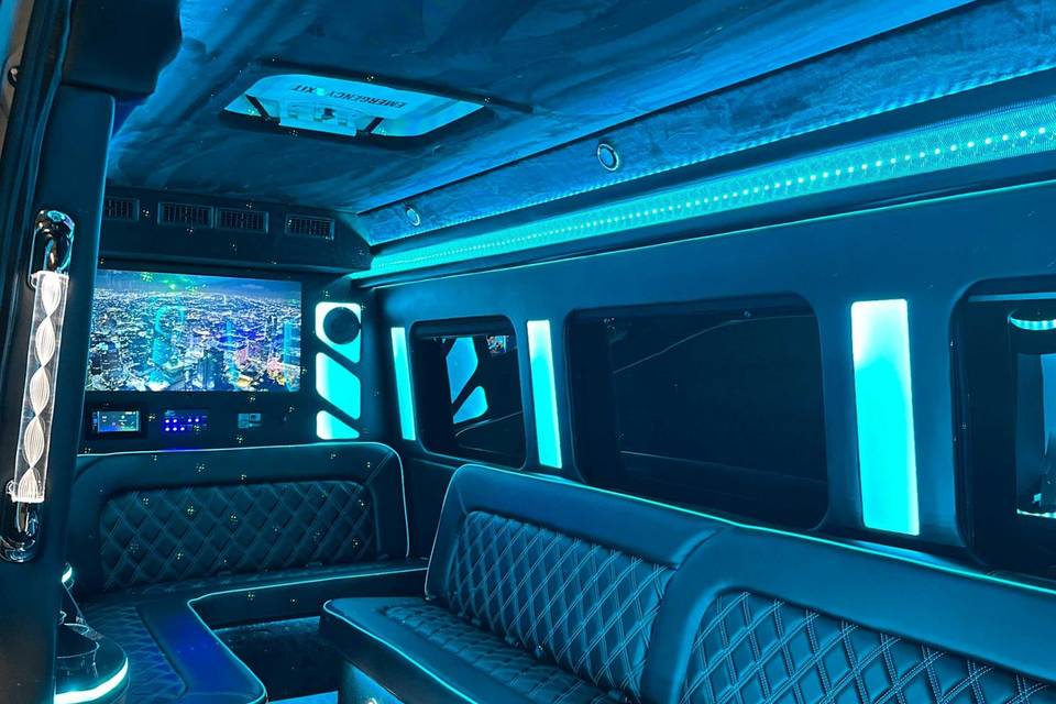 Interior of white sprinter