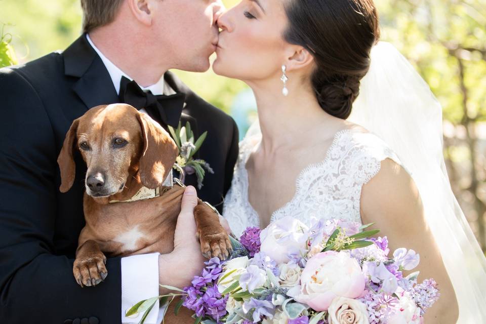 Couple and their dog