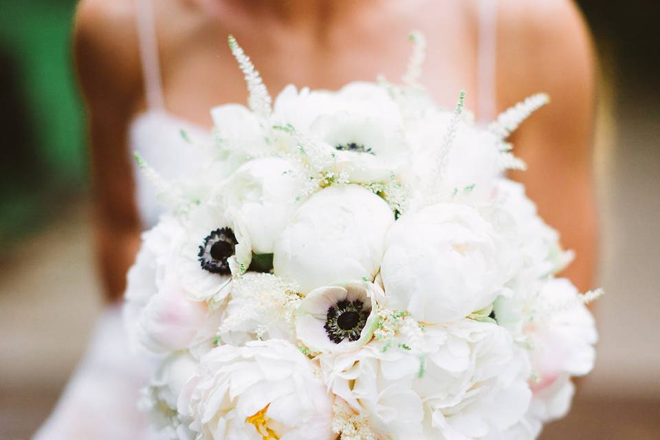 White flower bouquet