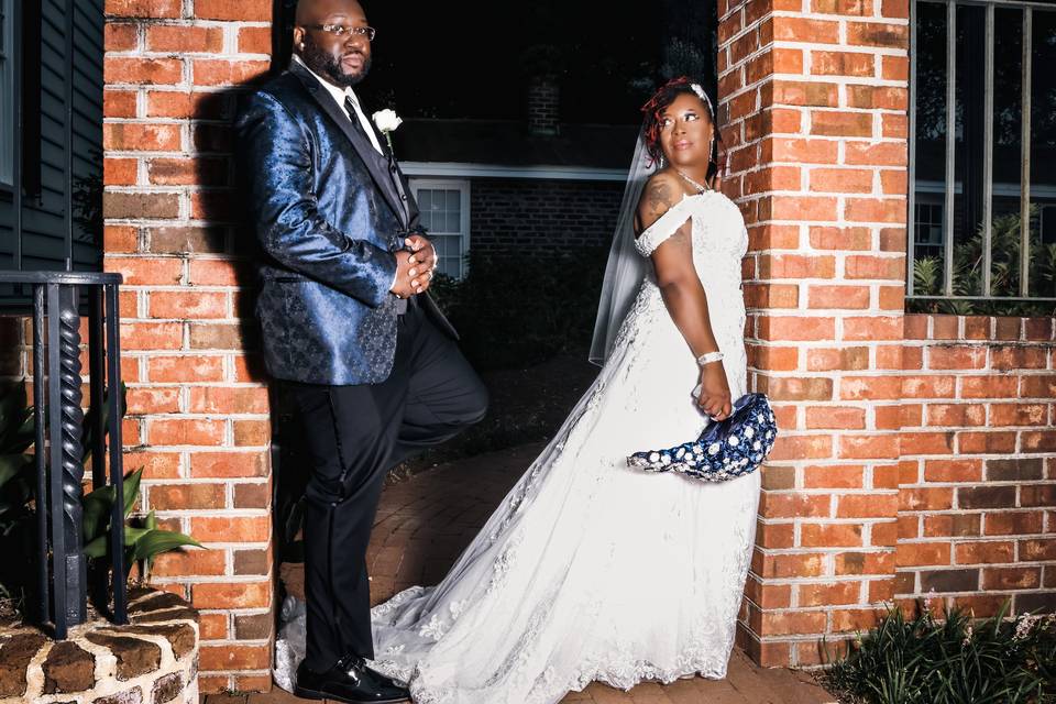 Bride & Groom Outside