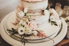 Rustic Naked Wedding Cake