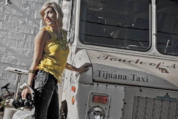 Meg with the Tijuana Taxi in Bay city Michigan 2011