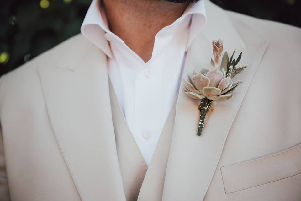 Succulent Boutonniere