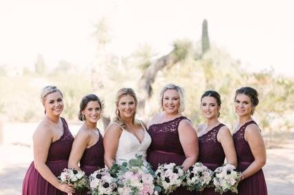 Burgundy wedding