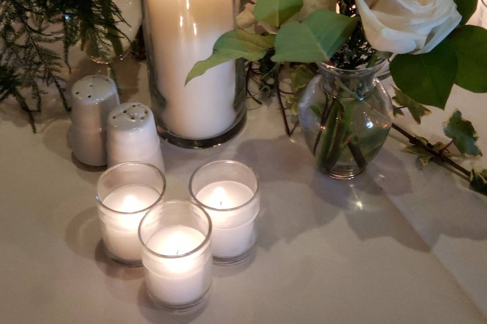 Candles centerpiece