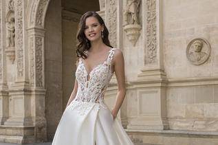 Lace Top Ball Gown