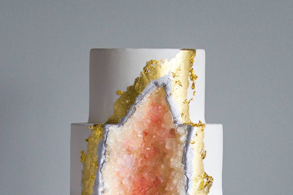 Geode design cake