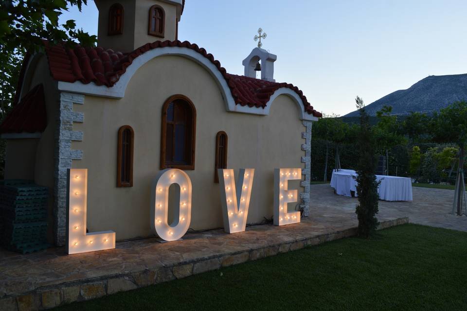 Marquee illuminated Letters