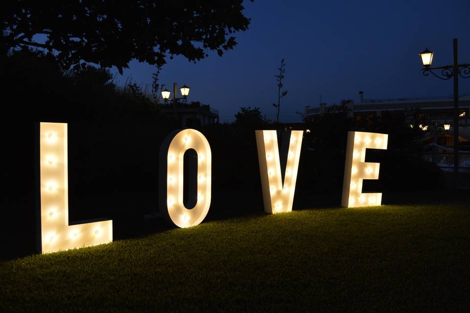 Marquee illuminated Letters