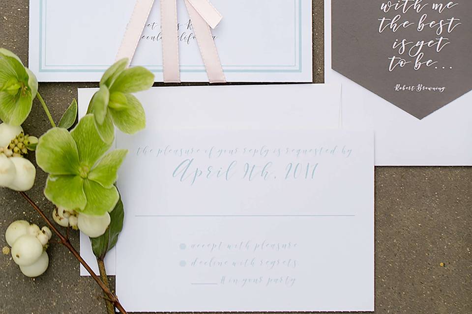 Rustic Glamour Invitation