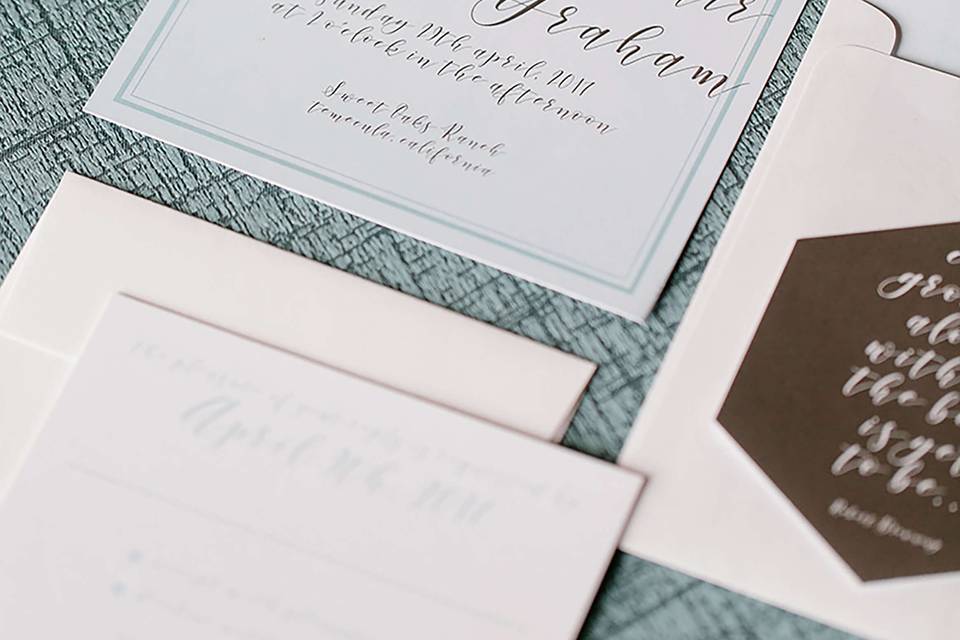 Rustic Glamour Invitation