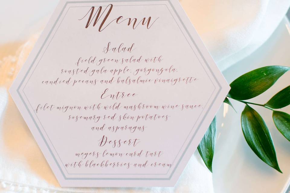 Rustic Glamour Place setting