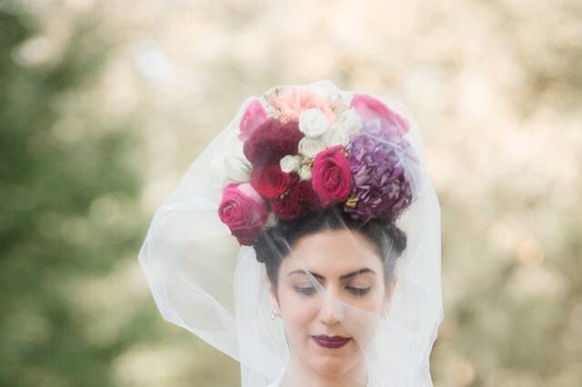 Flowers in her hair