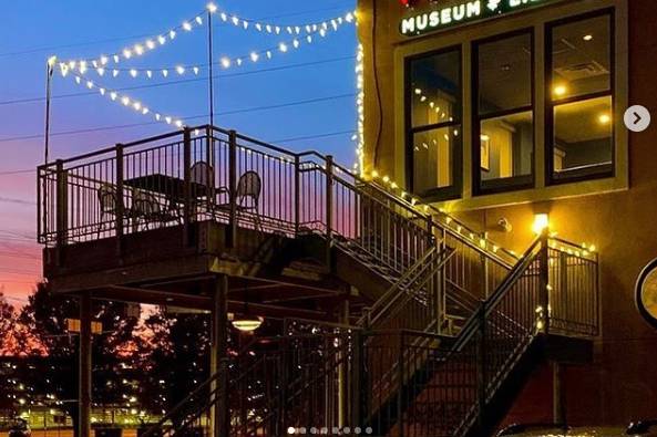 The museum at night